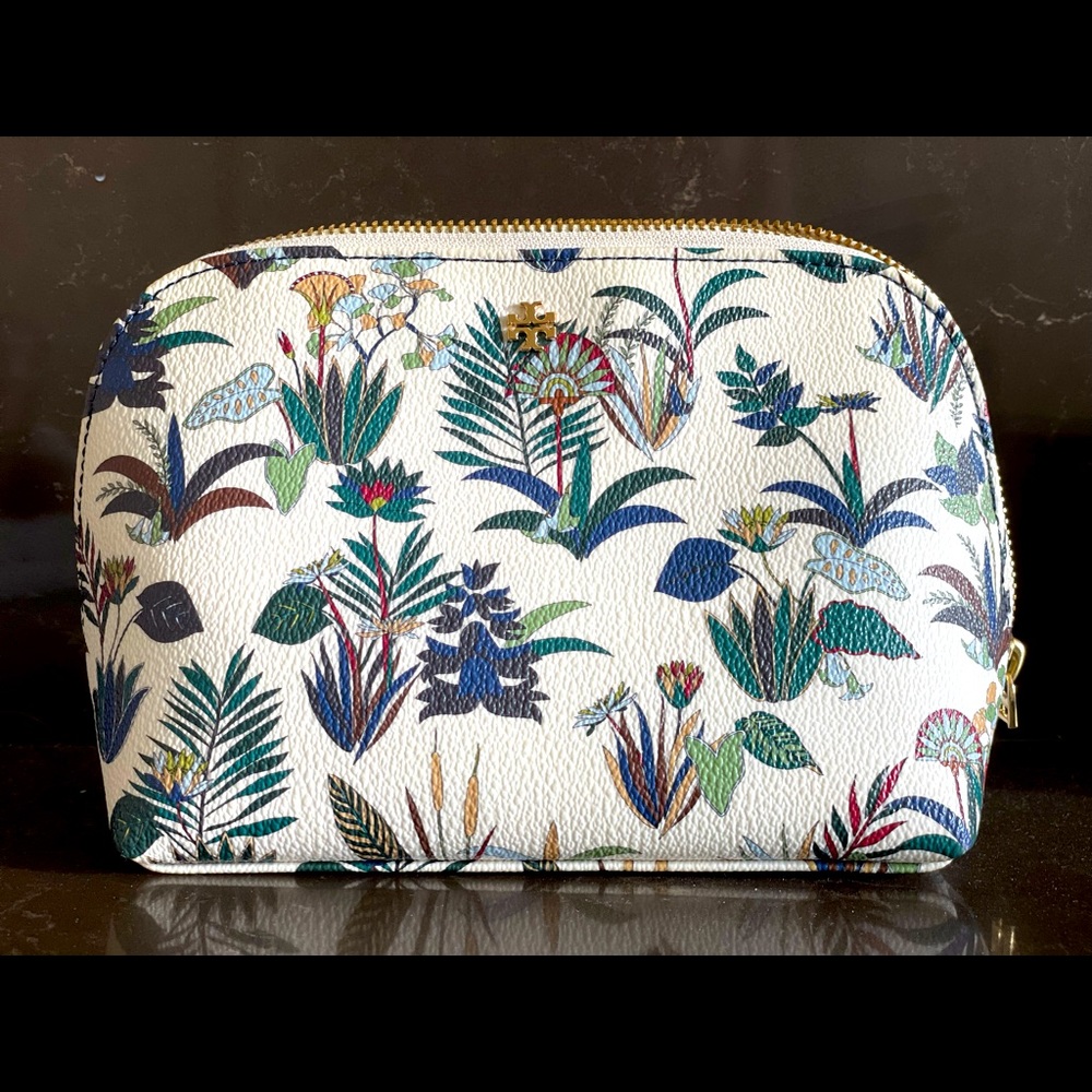Tory Burch Zippered Cosmetic Make-up bag